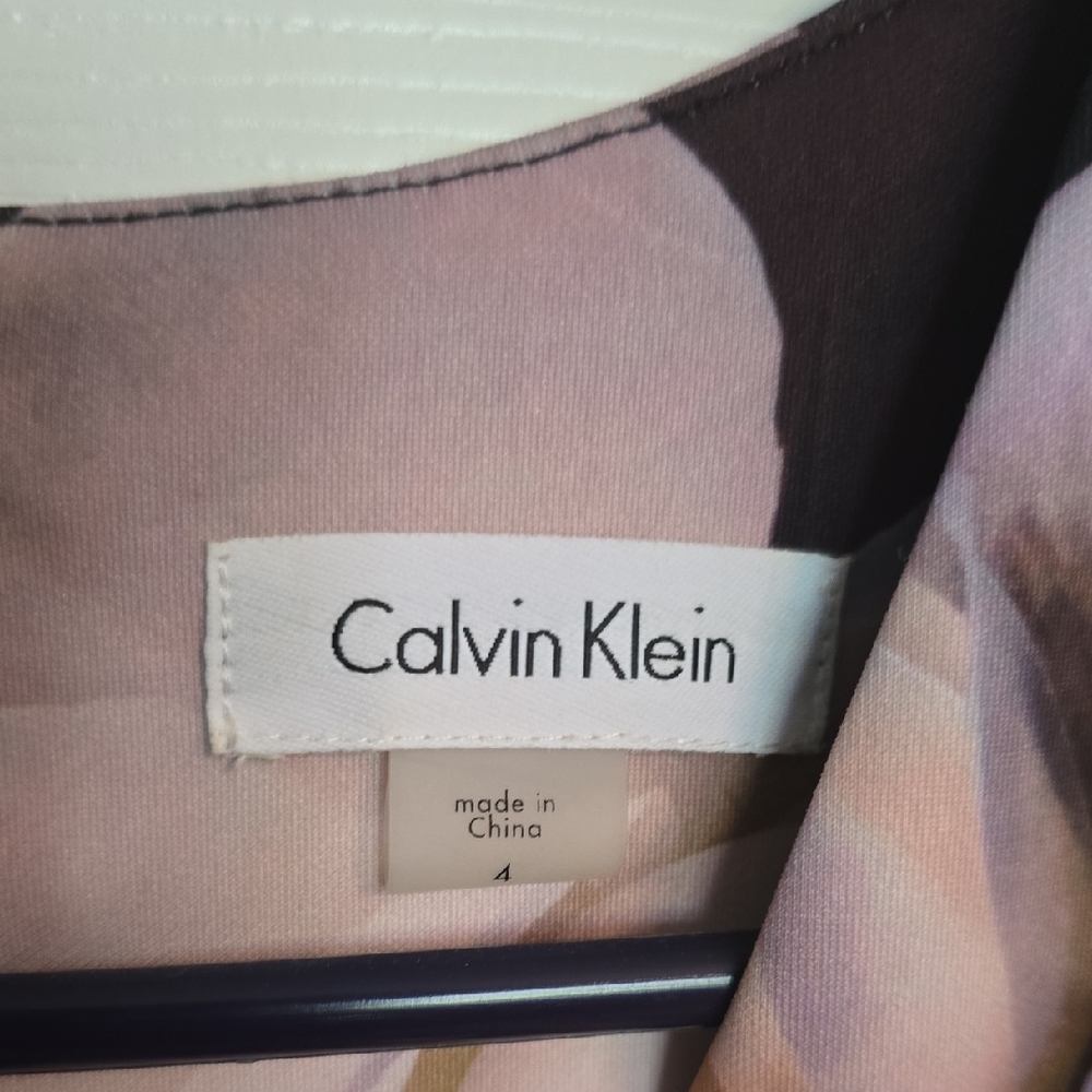 Calvin Klein Soft Pink and Purple Dress